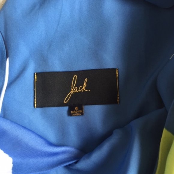 Jack Chevron Print Dress - Size 4 - Picture 3 of 4